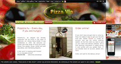 Desktop Screenshot of pizzavia.hu